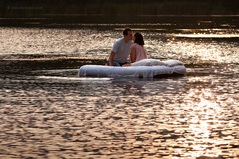sunset kiss